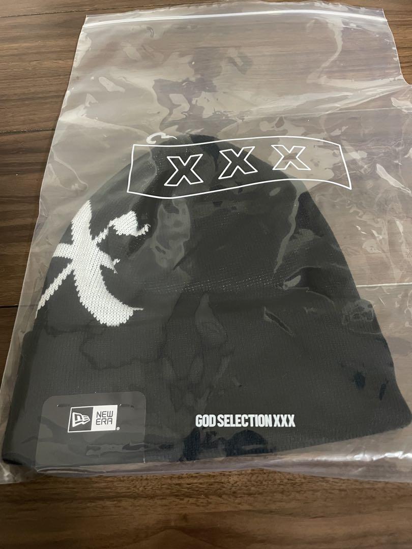 GOD SELECTION XXX NEW ERA ニット帽 ブラック