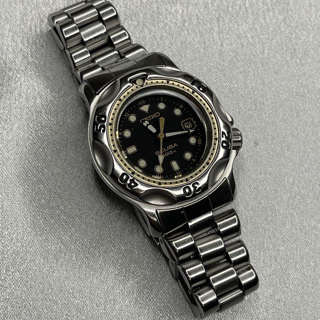 SEIKO SCUBA 3E25-0A10 ダイバーズウォッチ 日本製 電池新品