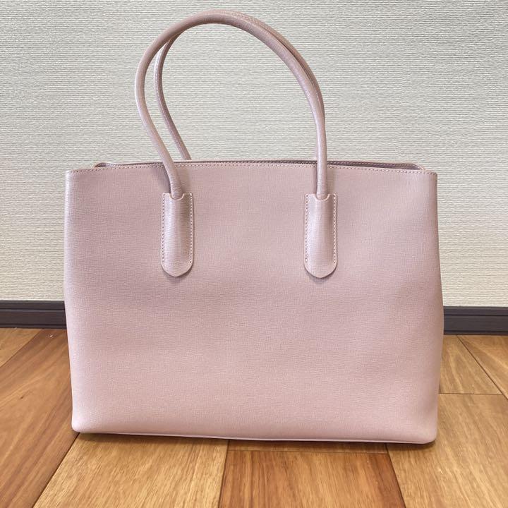 【新品未使用】フルラ FURLAトートバッグ ピンク ベージュ ハンドバッグA4 画像3