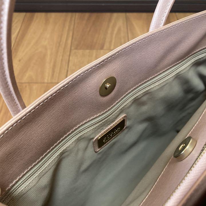 【新品未使用】フルラ FURLAトートバッグ ピンク ベージュ ハンドバッグA4 画像8