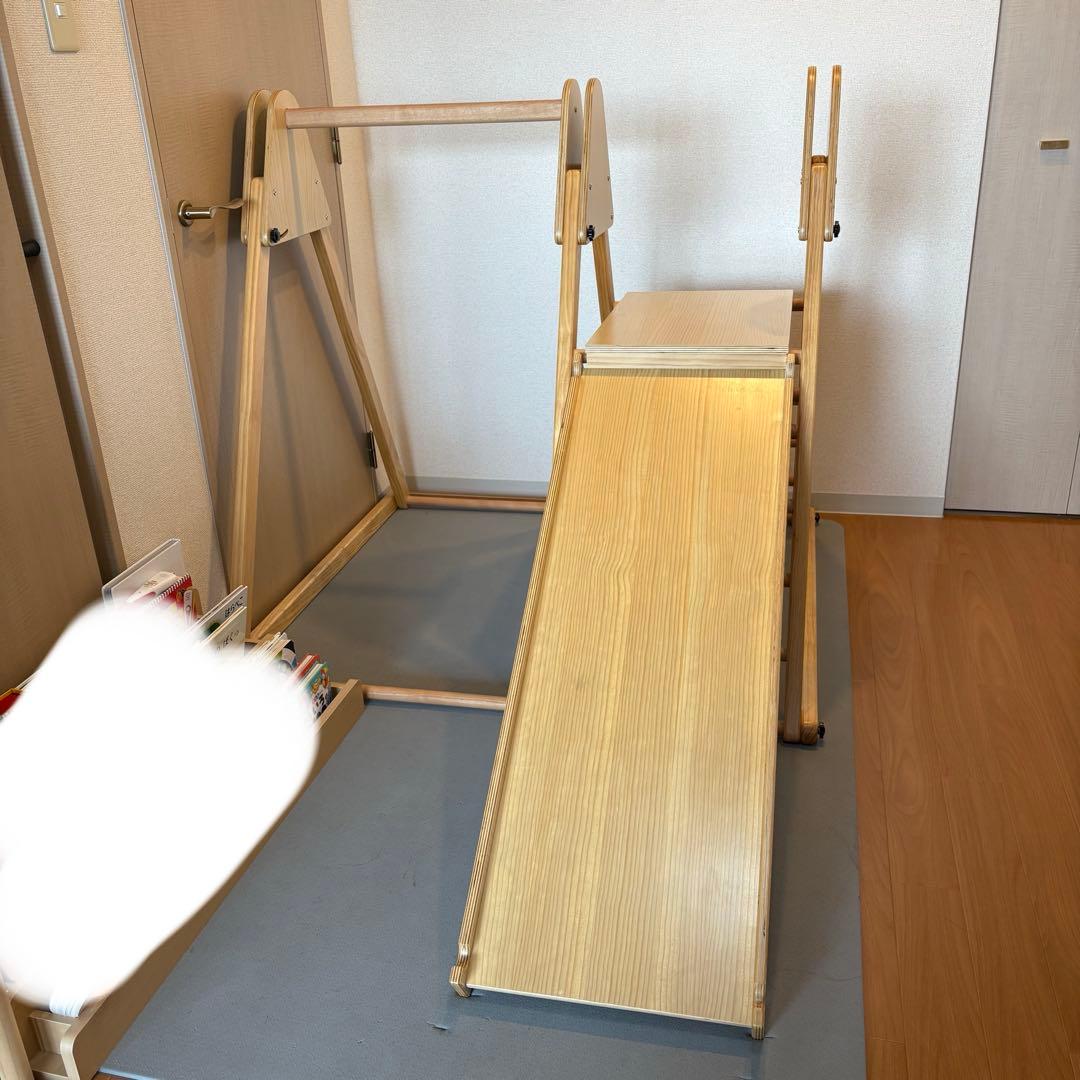 木製すべり台　ブランコ　室内遊具