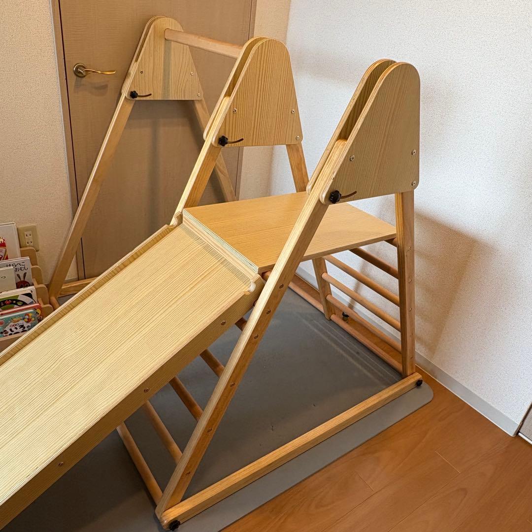 木製すべり台　ブランコ　室内遊具