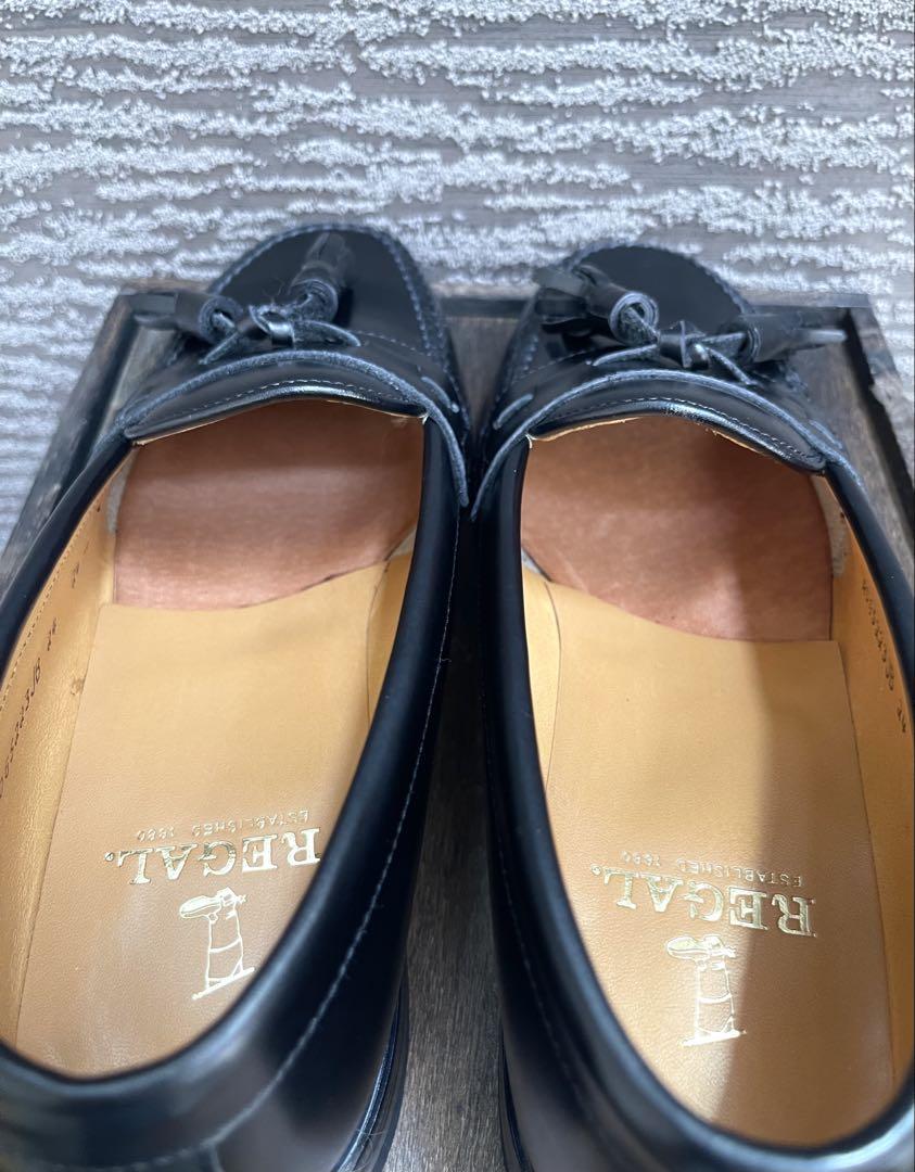 新品未使用】REGALブラックレザータッセルローファー⭐︎プロの