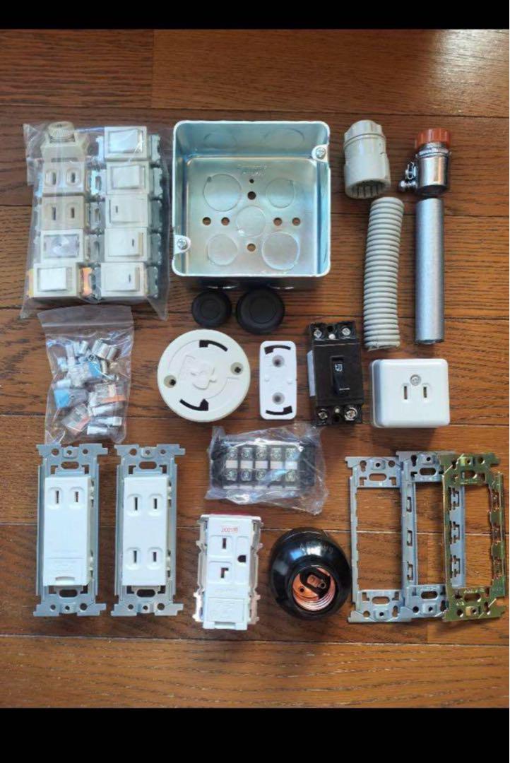 器具セット品　第二種電気工事士技能試験・電気材料セット　中古品あり　ほぼ未使用
