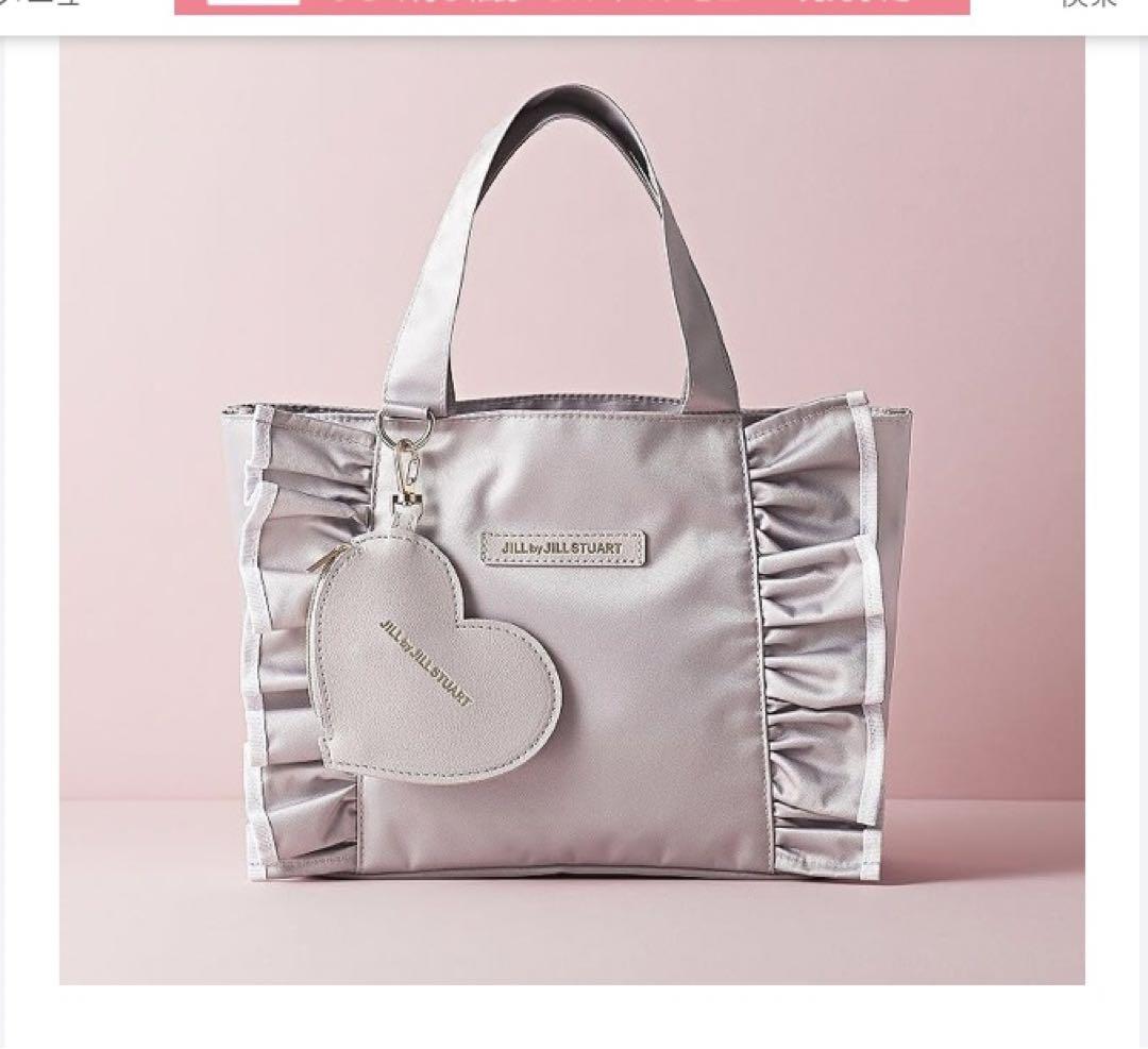 ★関税込★JILLSTUART★HEART チャーム MINI トートバッグ★ JILLSTUART] HEART チャーム MINI トートバッグ【送料/関税込