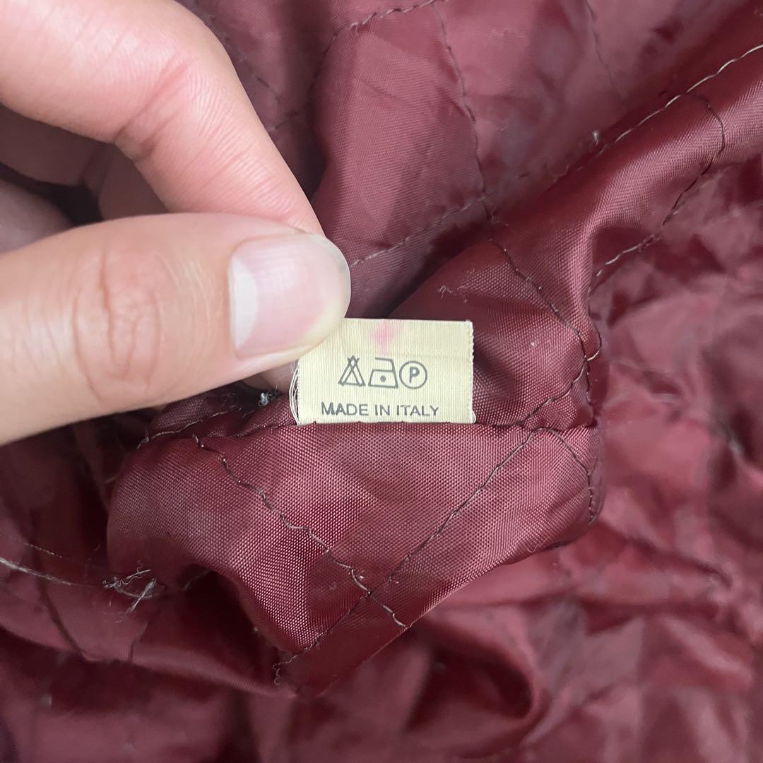 vintage レザージャケット キルティング 高円寺 赤