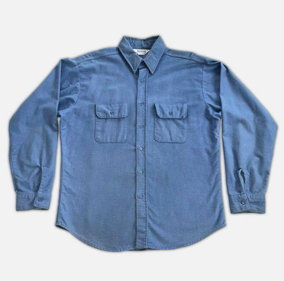 70s FIVE BROTHER シャモアシャツ L 三角タグL・FIVE BROTHER