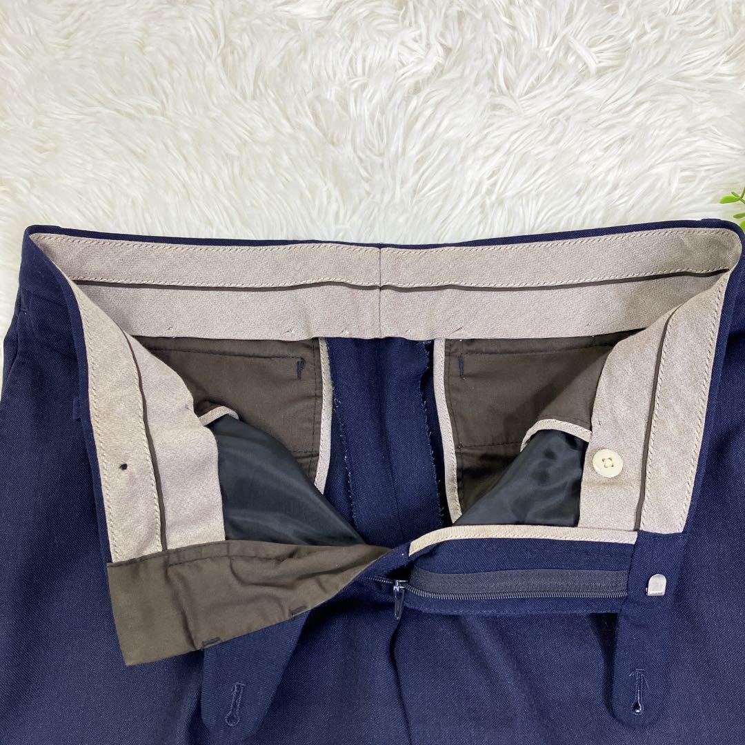 【美品】スーツカンパニー 高級REDA生地セットアップスーツ　ネイビー　XL