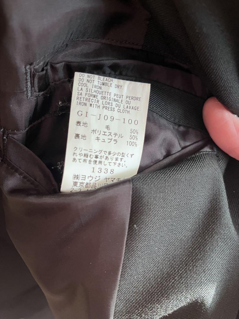 【美品】23SS Ground Y ヨウジヤマモト ジャケット　ウールギャバ