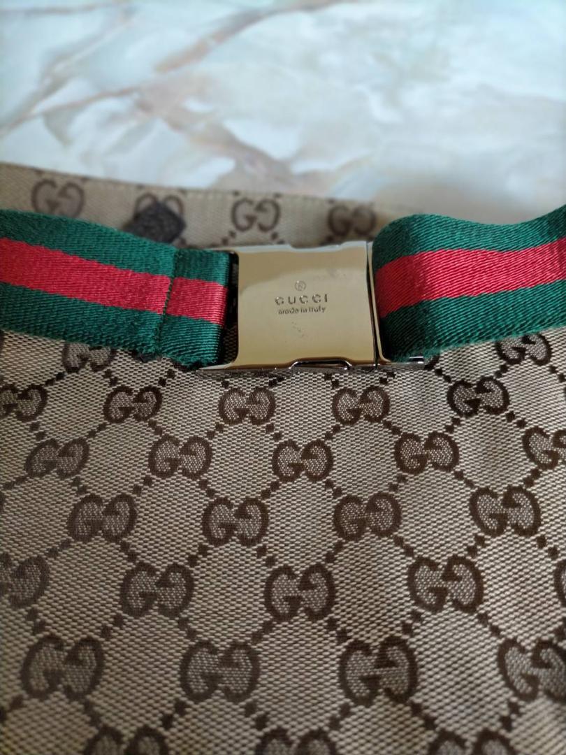 【極美品】グッチ GUCCI ボディバッグ GG柄 シェリーライン キャンバス