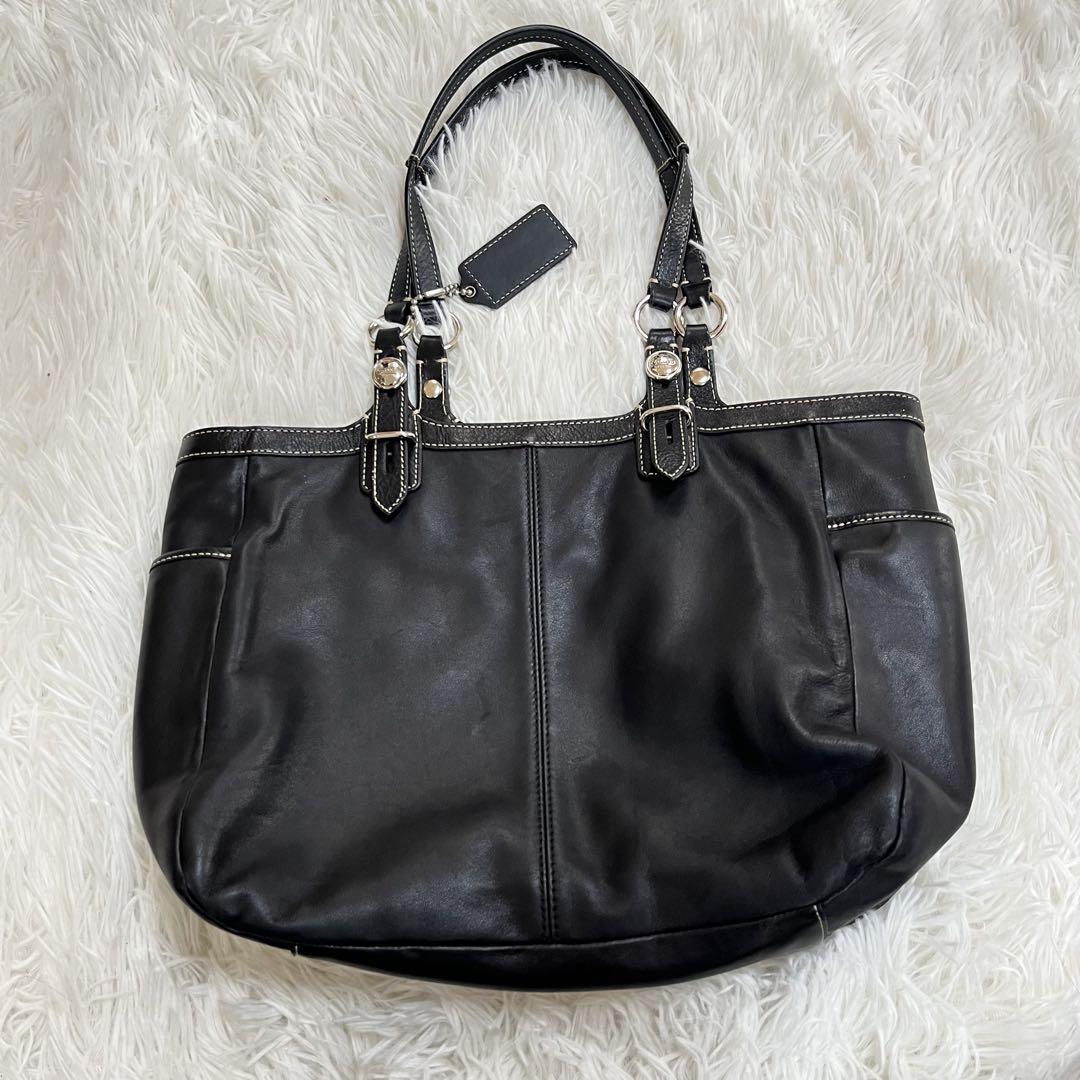 COACH コーチ トートバッグ レザー ブラック : ブランドスクエア - 通販 - Yahoo!ショッピング