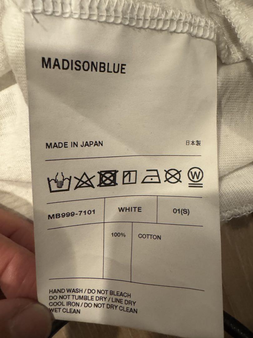 MADISONBLUE Helloプリント Tシャツ Sサイズ ホワイト