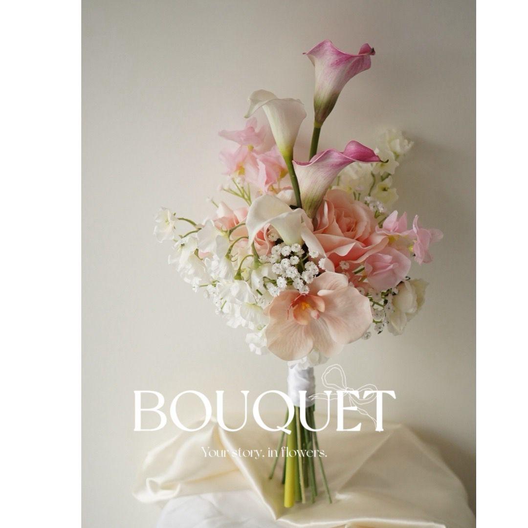 アーティフィシャルフラワー ＊ ウェディングブーケ 韓国 ブーケ クラッチブーケ