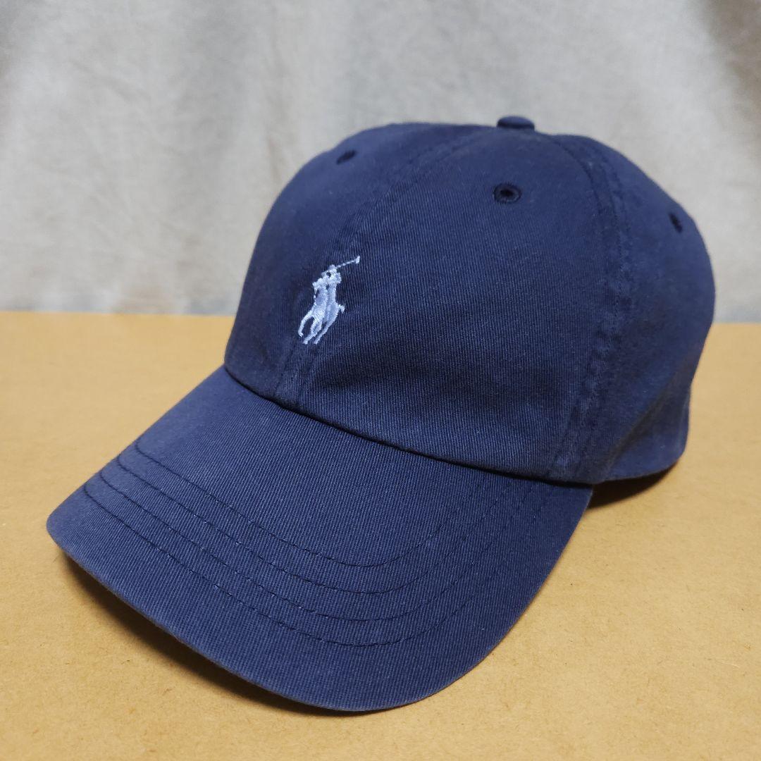 POLO キャップ 紺 ネイビー ポロ ラルフローレン ポニー 古着 小さめ ポロ POLO ラルフローレン キャップ 紺 ネイビー ポニー 古着