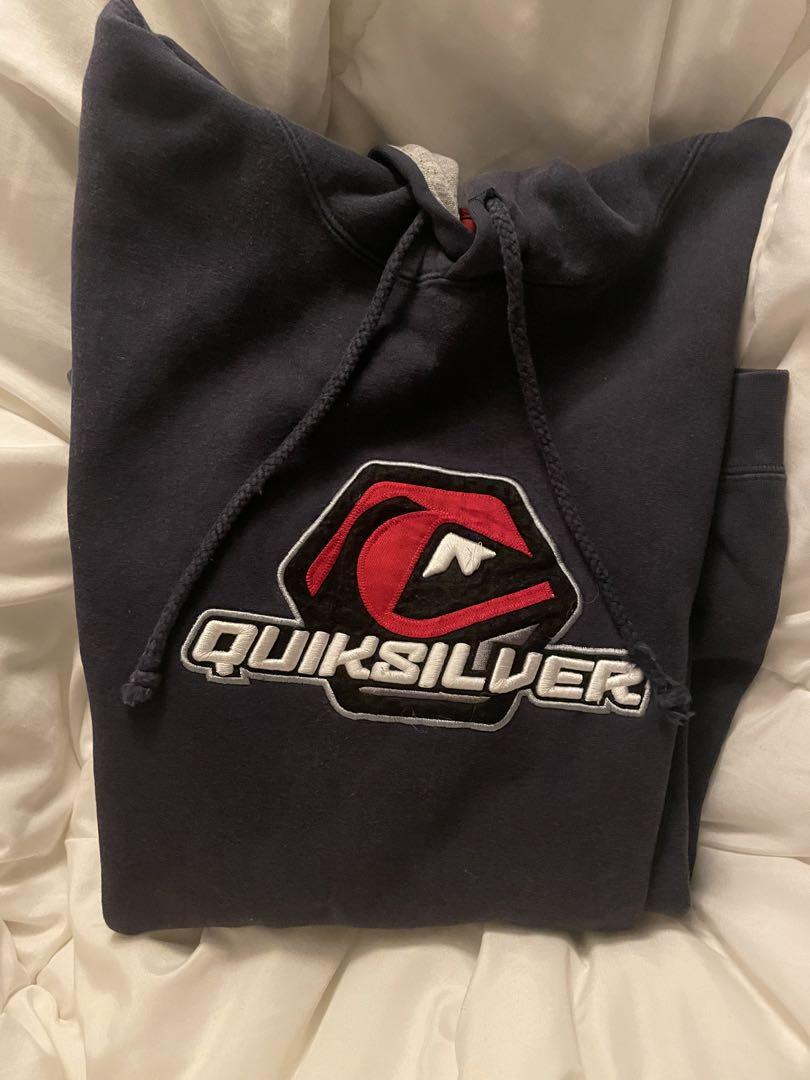 Quiksilver ネイビー パーカー L - トップス在庫 処分 セール 通販