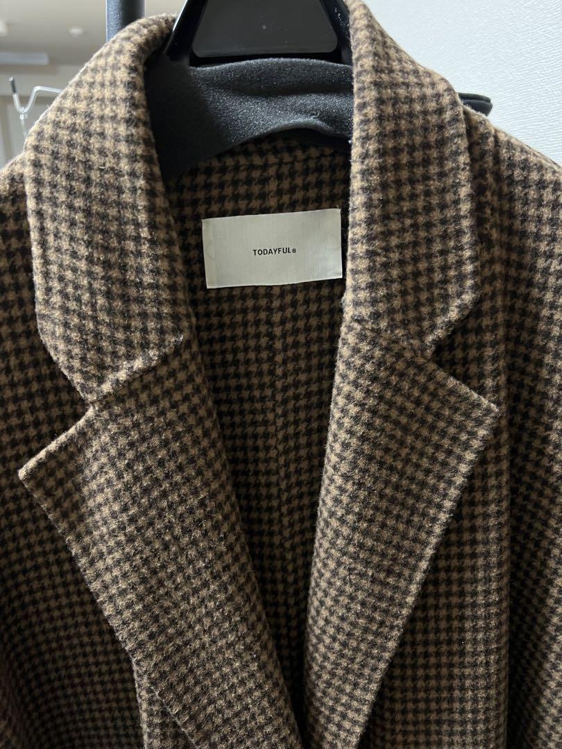 TODAYFUL Over Check Coat 36サイズ
