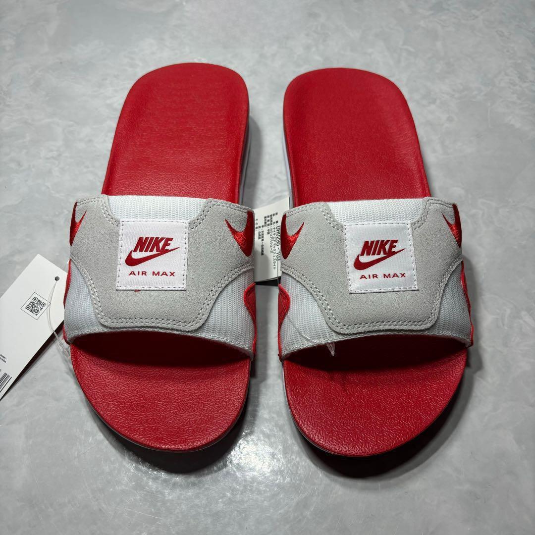 新品 ナイキ エアマックス1 スライド グレー ユニバーシティレッド 26.0 新品 ナイキ エアマックス1 スライド グレー ユニバーシティレッド 26.0