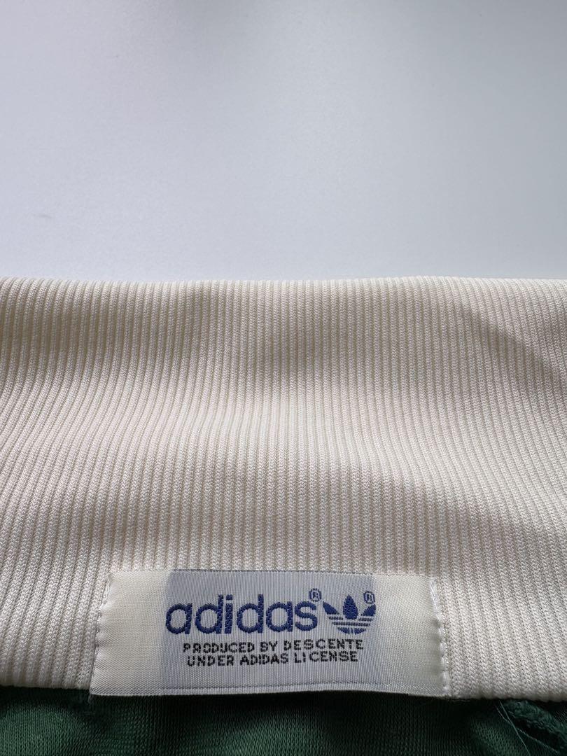 デサント社　adidas アディダス　トラックジャケット　ジャージ　緑