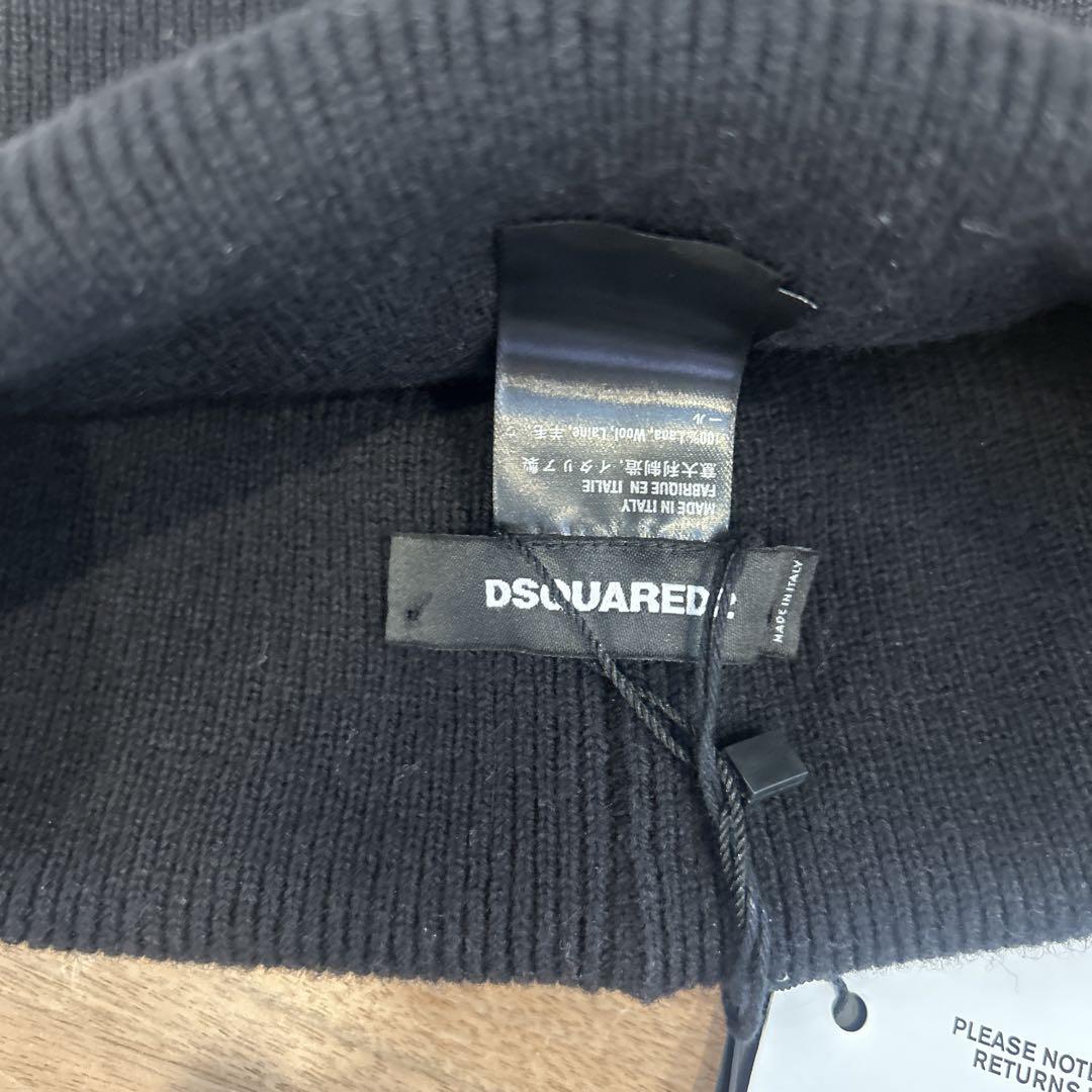 DSQUARED2 ブラック ニット帽
