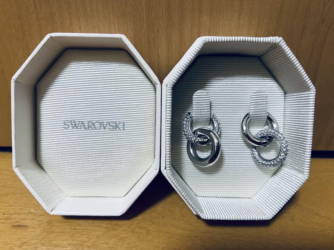 【Swarovski】Dextera フープピアス