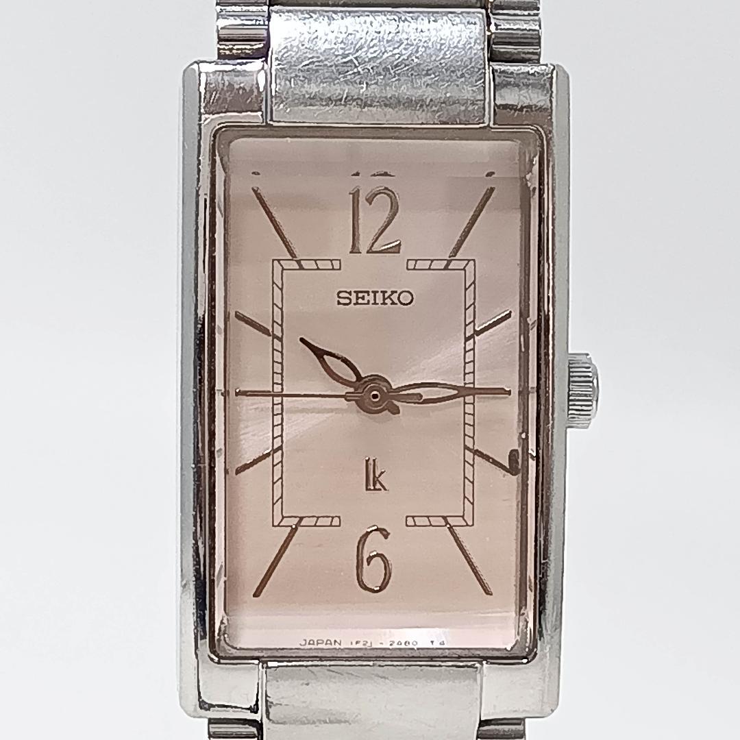 360 送料無料【電池交換済】動作品 SEIKO アナログ腕時計