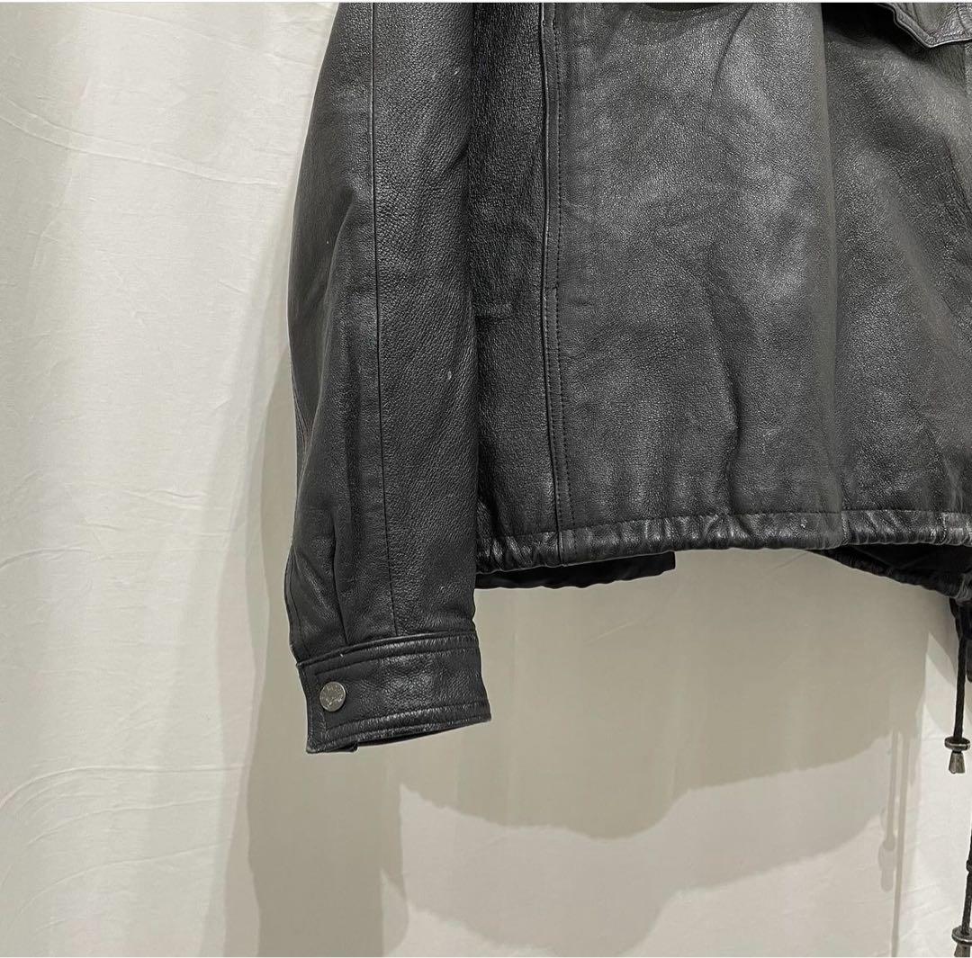 90s pullover design leather jkt レザージャケット