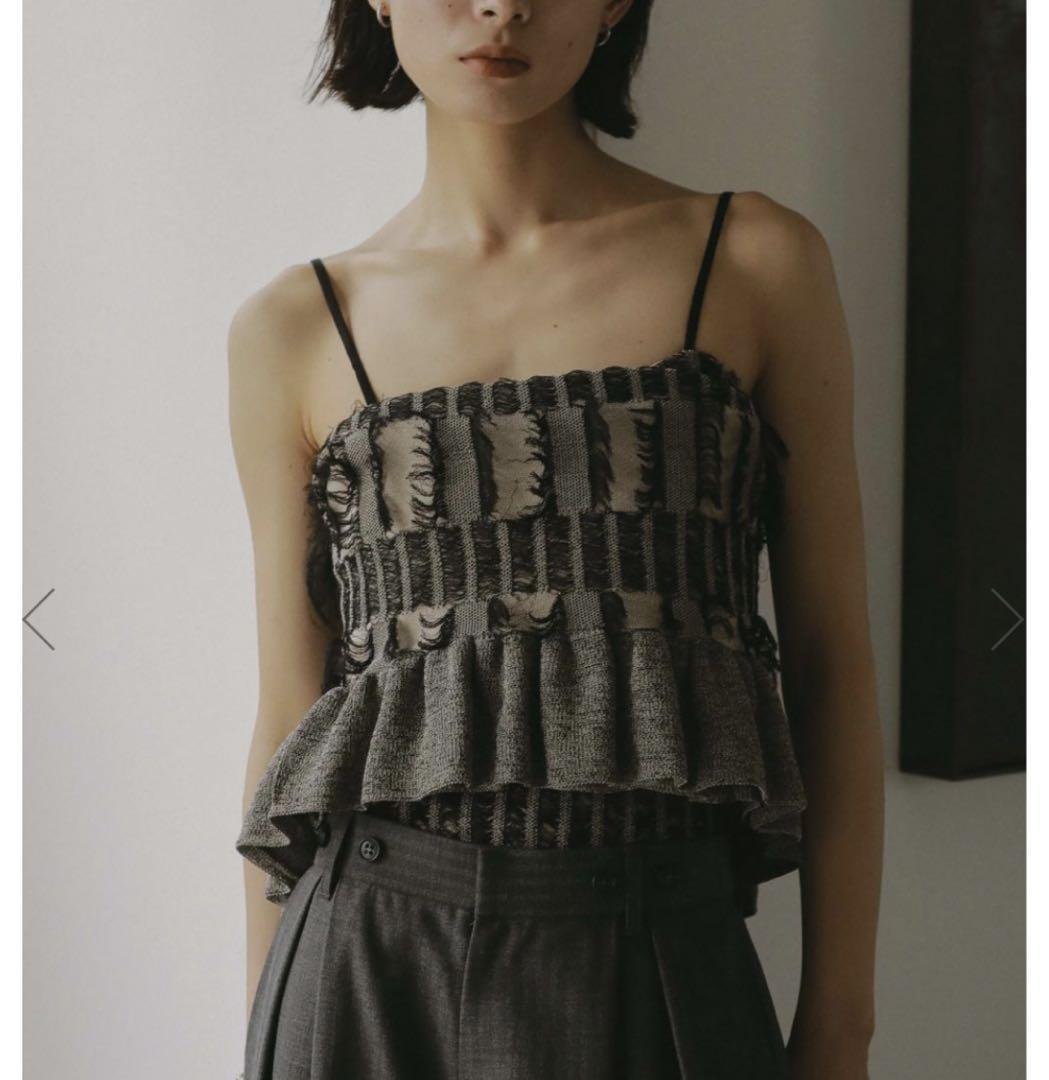 MANY WAY JACQUARD SHORT KNIT TOP