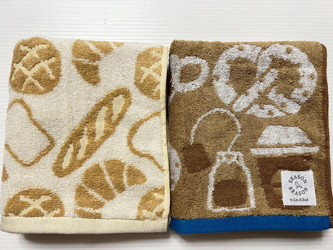 新品フェイスタオルカフェとベーカリー２枚セット