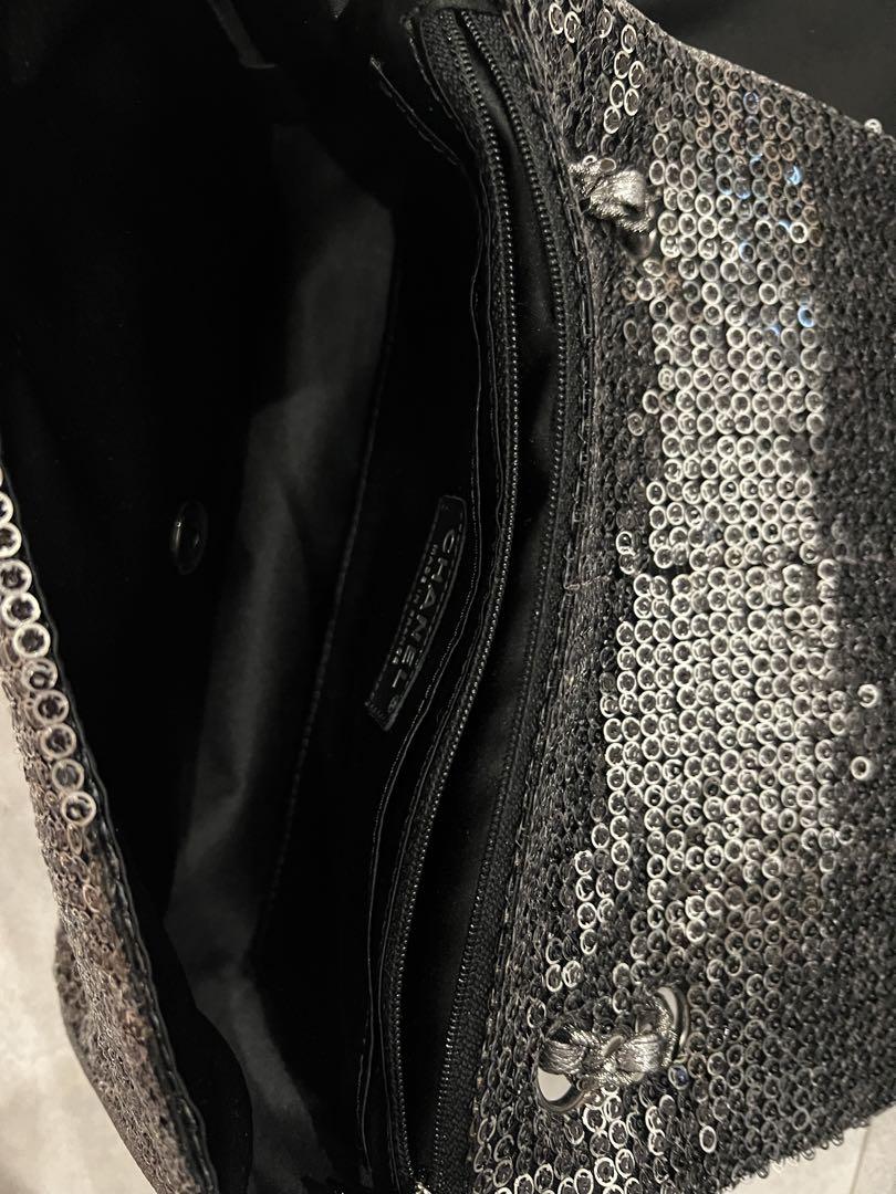 CHANEL シルバー ビーズショルダーバッグ