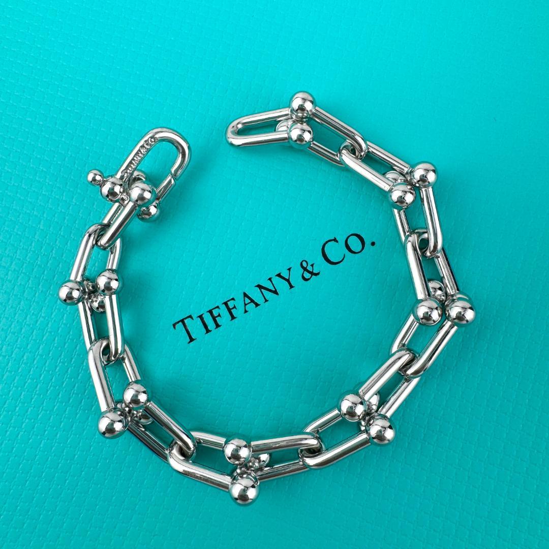 TIFFANY ティファニー ハードウェア マイクロリンクブレスレット 【美品】 ティファニー ハードウェア リンクブレスレット マイクロ
