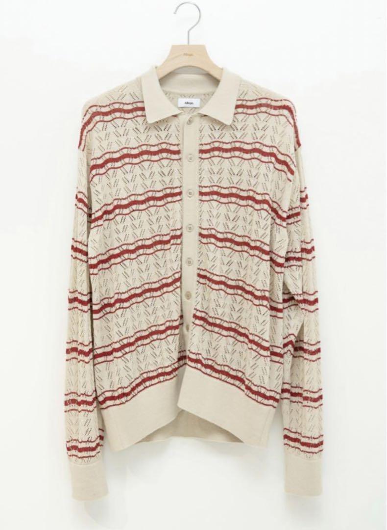 多少の誤差はご容赦下さいAllege Openwark boarder Cardigan