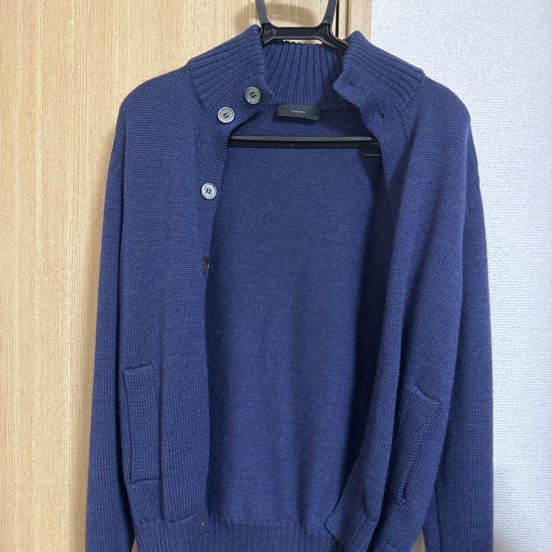 週末セール!ザノーネ スタンドカラーカーディガン 美品 トップス