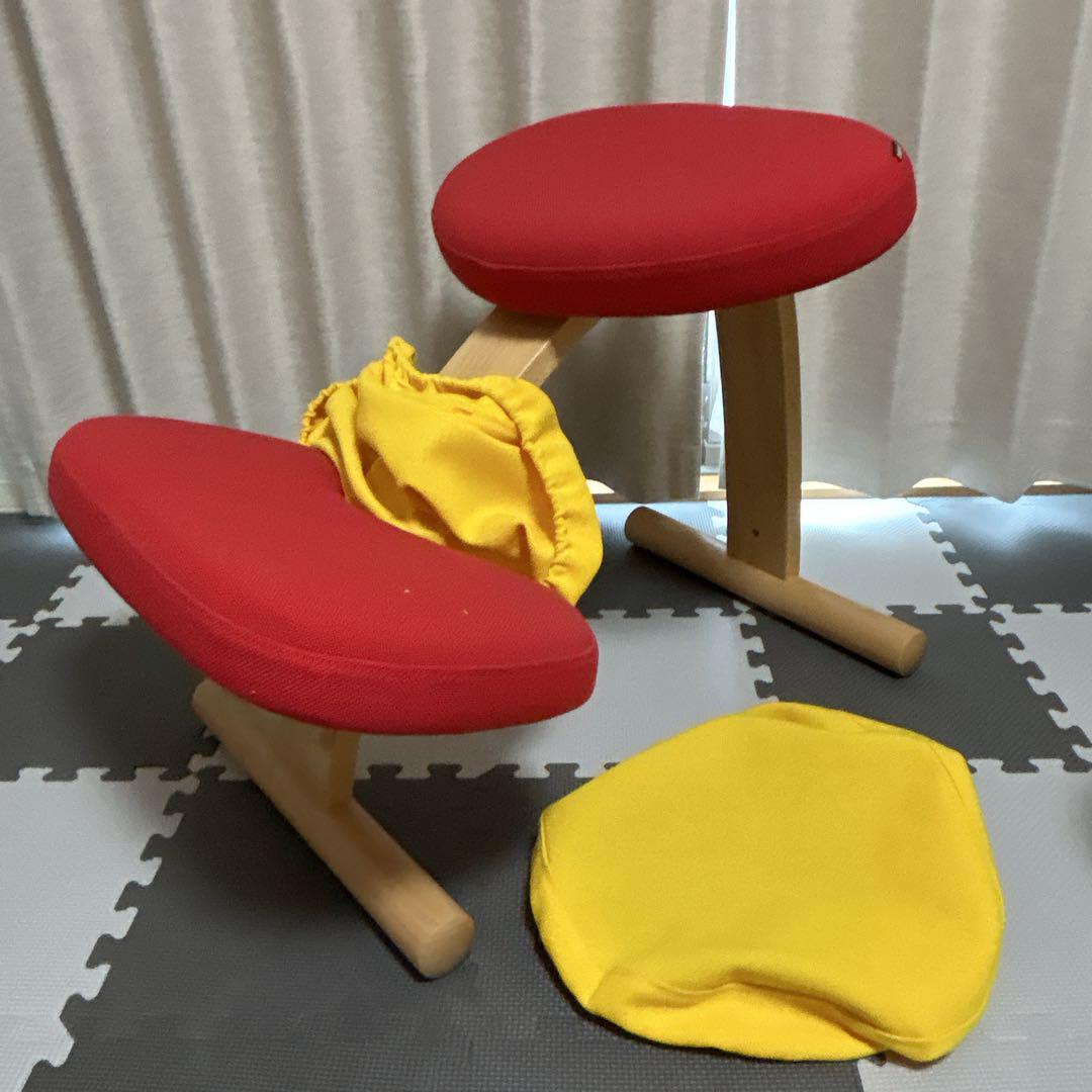 極美品♡【バランスラボ】rybo バランスイージー／2脚セット 2脚セット カバー有 椅子 Rybo リボ社 バランス イージー