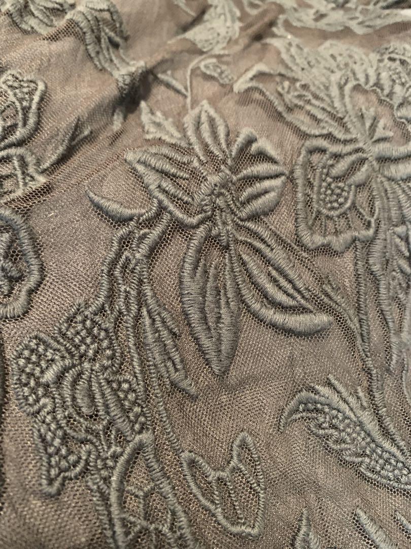 パンツ MEDI EMBROIDERY TULLE PANTS