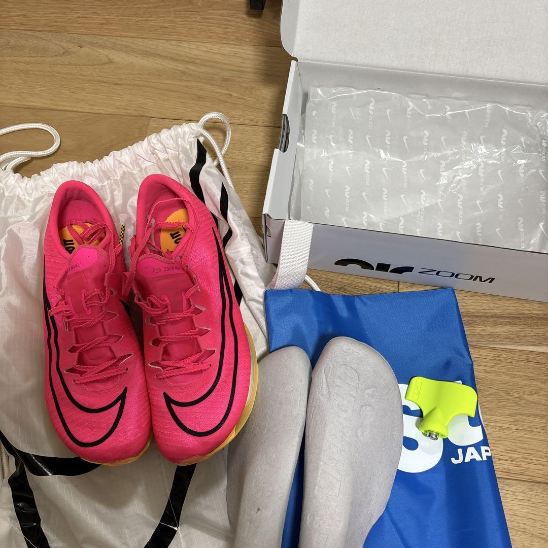 Nike Air Zoom マックスフライ スパイクシューズ ピンク 27.0 Nike Air Zoom マックスフライ スパイクシューズ ピンク 27.0