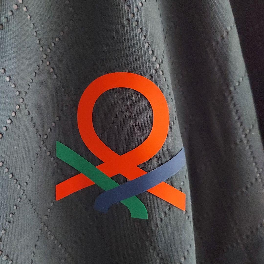 【BENETTON】ベネトン セットアップ 刺繍 トラックジャケットXL L 緑