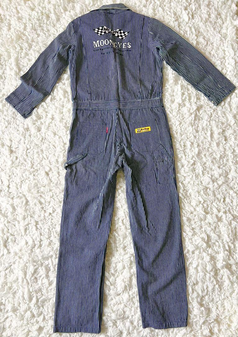 【美品】ムーンアイズ MOONEYES　つなぎ　 カバーオール　Lサイズ