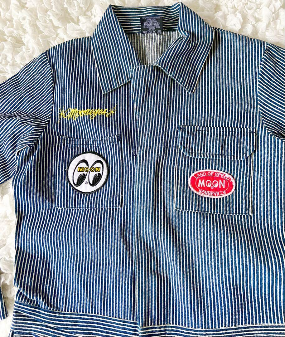 【美品】ムーンアイズ MOONEYES　つなぎ　 カバーオール　Lサイズ