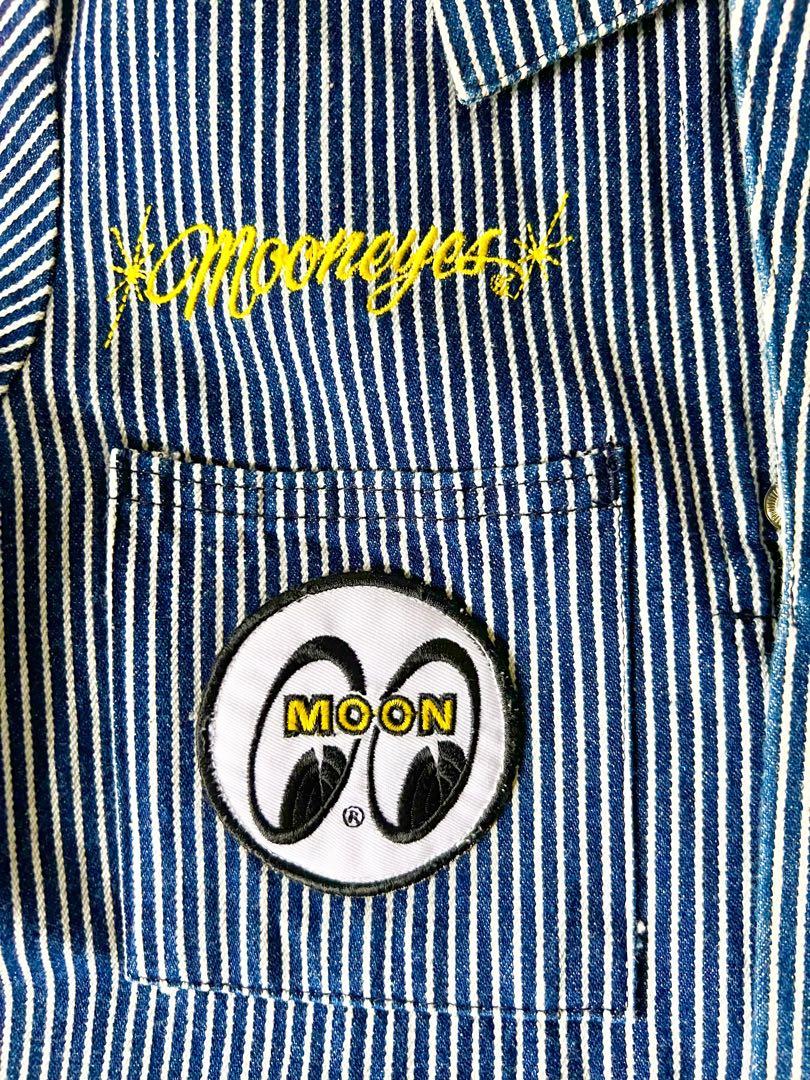 【美品】ムーンアイズ MOONEYES　つなぎ　 カバーオール　Lサイズ
