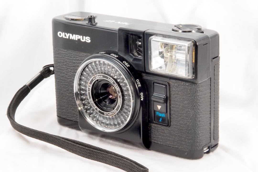 OLYMPUS PEN EF 28mm f3.5 分解整備済 ストロボ露出計正常