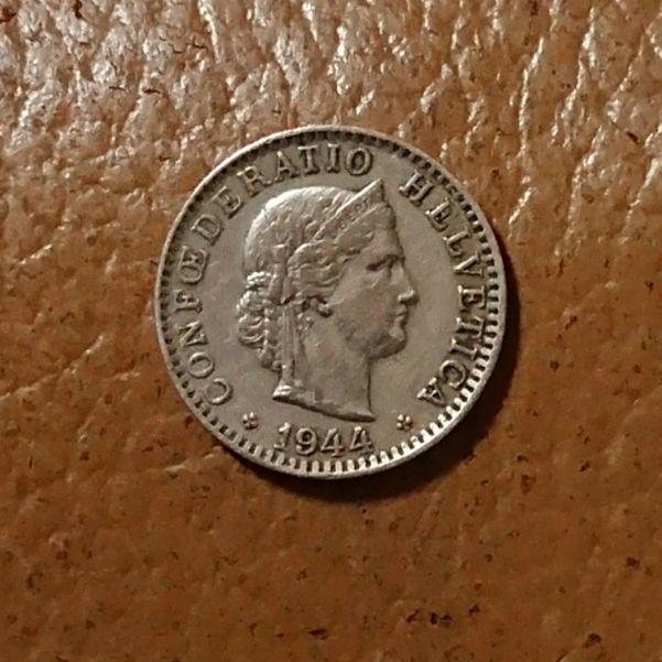 3374【スイス】20サンチーム　硬貨　コイン　古銭　200枚セット スイス 1938年 20サンチーム 白銅貨 AU | ミスターコインズ
