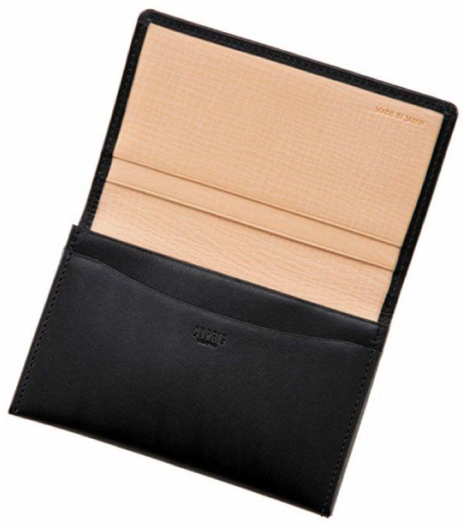 新品　CYPRIS キプリス メンズ　名刺入れ　レザー　黒　シラサギレザー