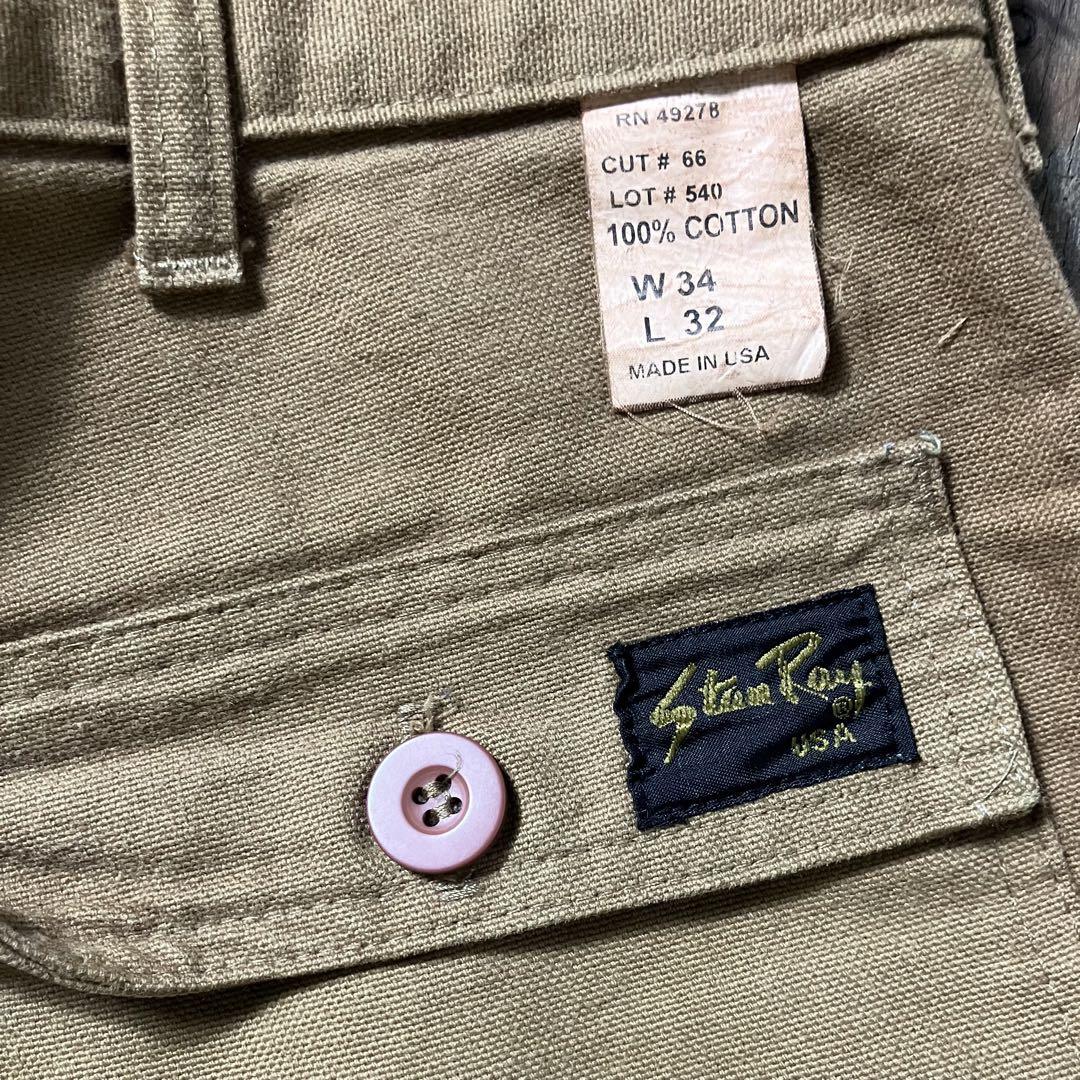 VINTAGE STAN RAY ダック ワークパンツ ワイド バギー USA製