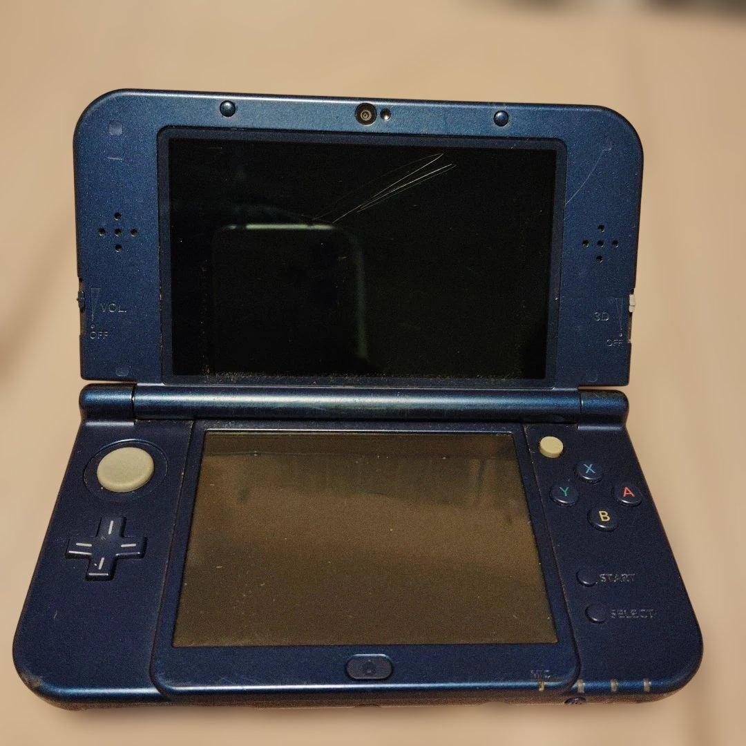 Newニンテンドー3DSLL メタリックブルー ジャンク品やや傷や汚れあり