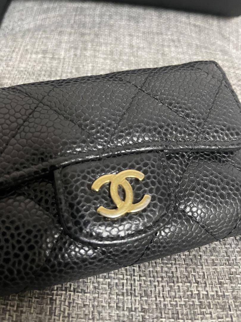 CHANEL キーケースキャビアスキン６連ゴールド付属品有り