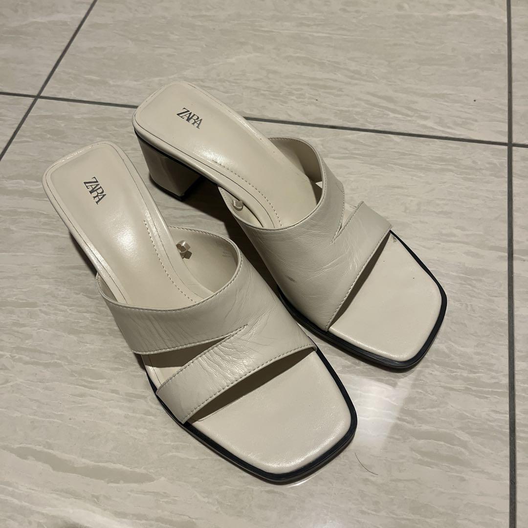 ZARA キルティングストラップサンダル zara ストラップサンダル - メルカリ