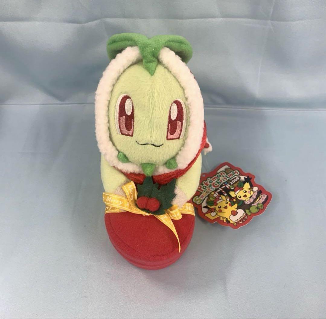 希少　チコリータ ぬいぐるみ ポケモンスイーツクリスマス09 タグ付き