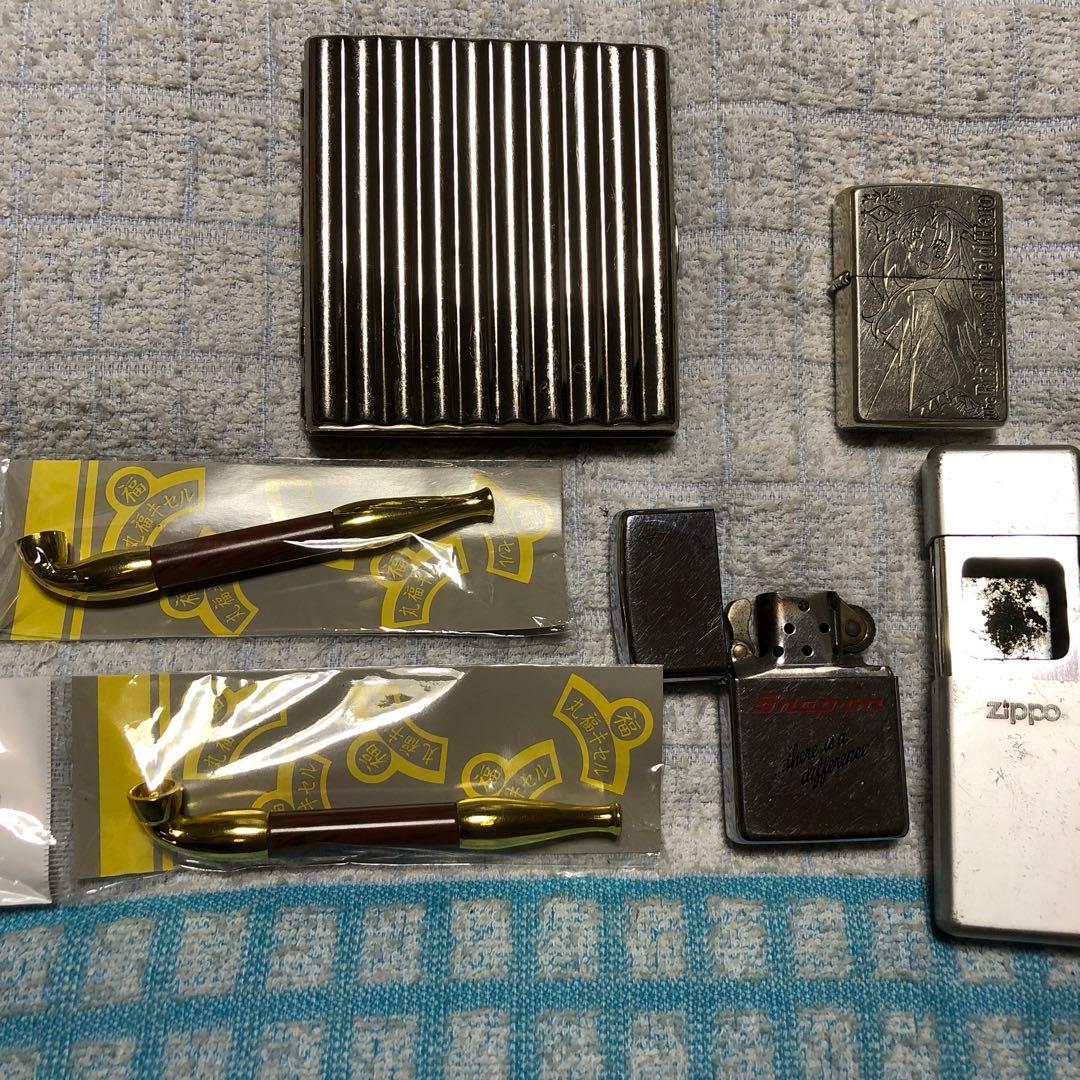 ZIPPOライターとタバコケースセット