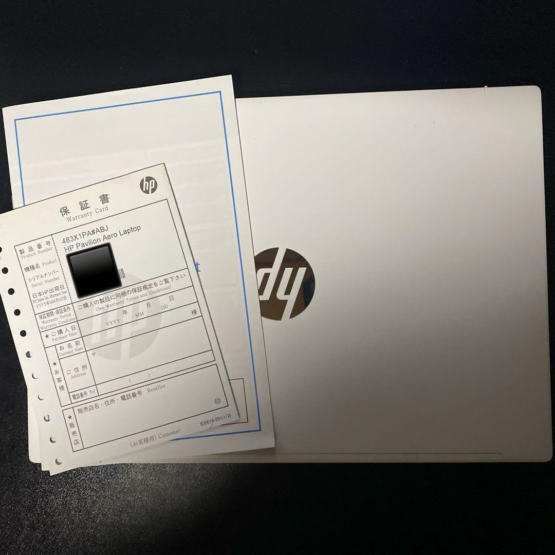 Windowsノート本体 HP Pavilion Aero Laptop 13-be0038AU