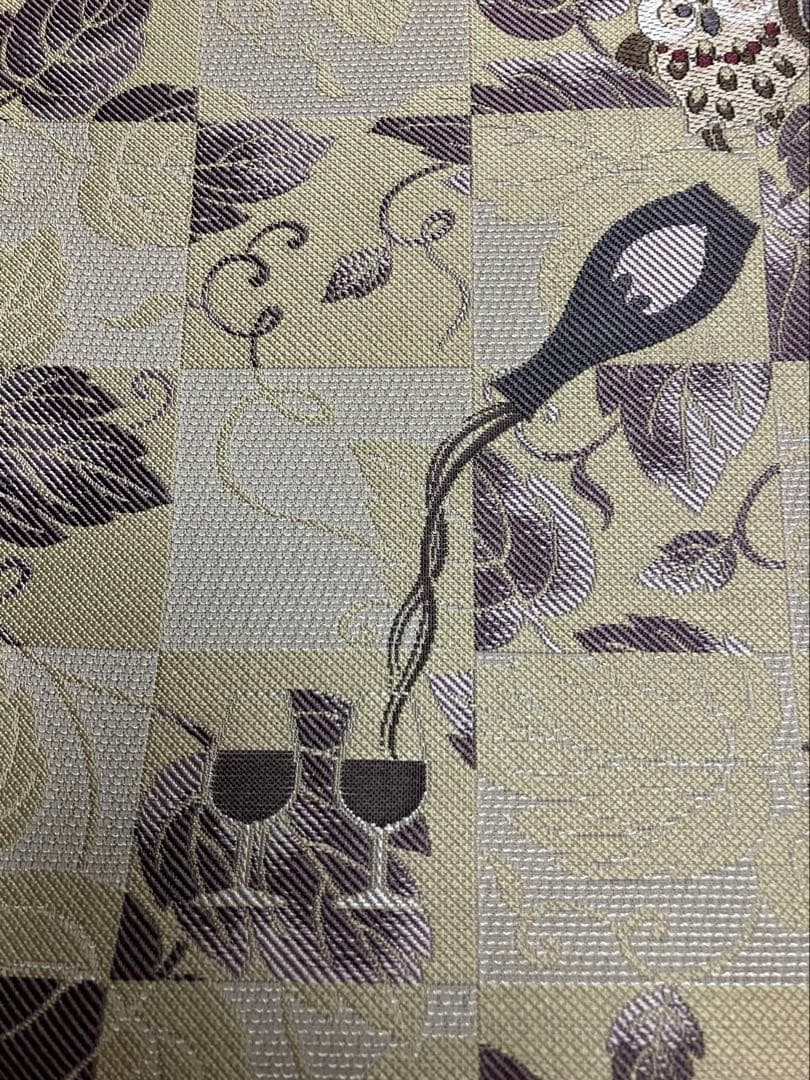 お仕立て上がり名古屋帯　新品未使用品　正絹　西陣織　No.317